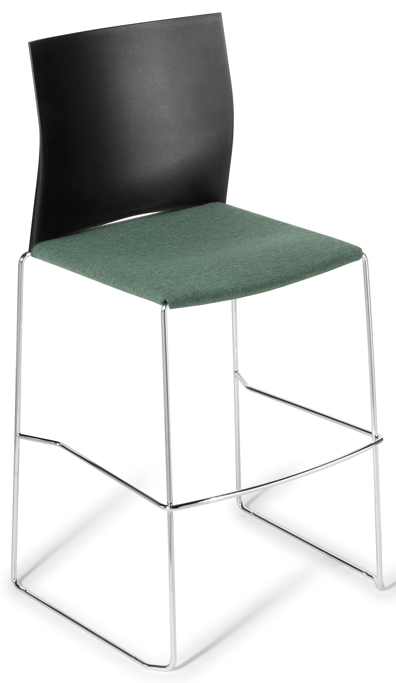 Web Barstool - with Upholstered Seat and Back Options
