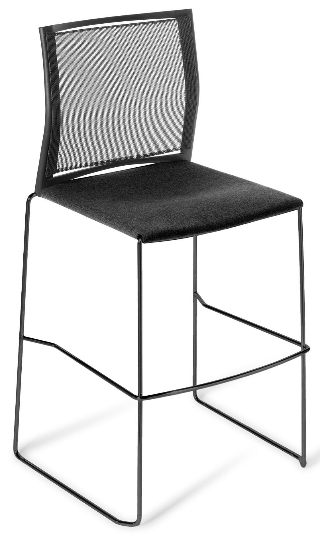 Web Mesh Back Barstool - with Upholstered Seat Option