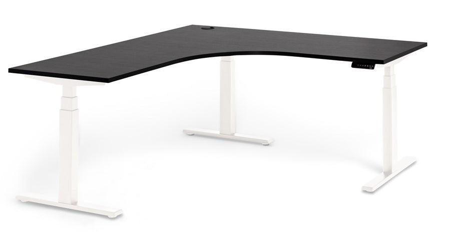 Enhance Sit-Stand Corner Work Stations - 2 x Sizes — Enhance Sit Stand Corner Workstation   BW