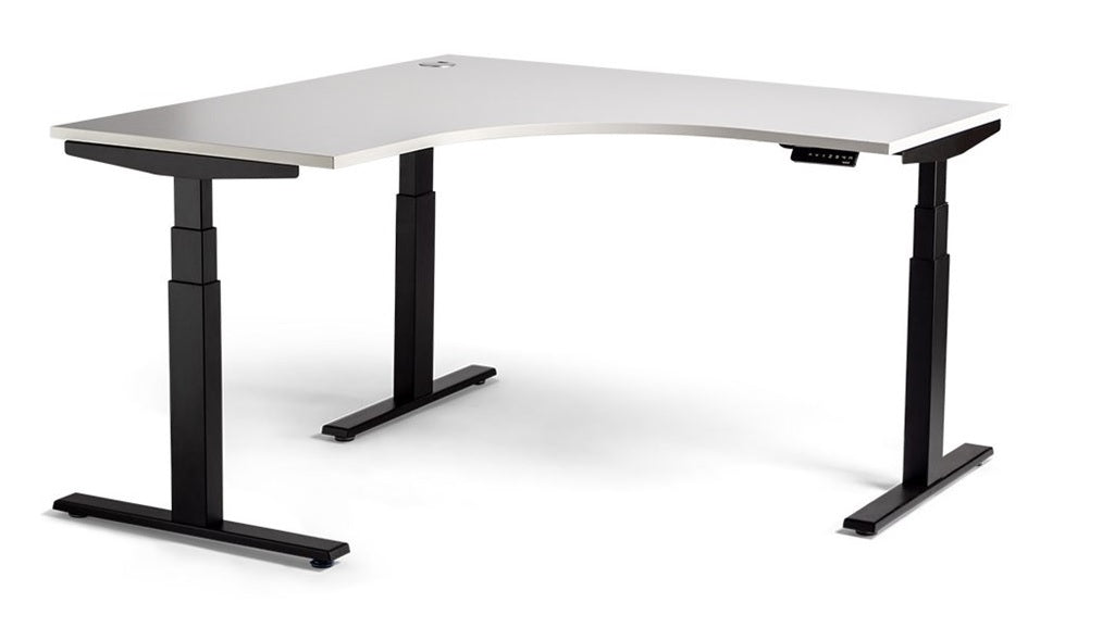 Enhance Sit-Stand Corner Work Stations - 2 x Sizes — Enhance Sit Stand Corner Workstation   WB