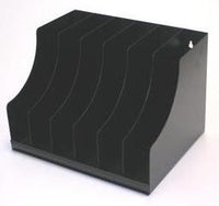 Metal Vertical Desk Filing Tray - 6 Compartments - 2 Colours