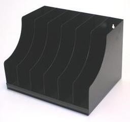 Metal Vertical Desk Filing Tray - 6 Compartments - 2 Colours