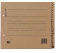 FM Lever Arch Kraft A-Z Indices - 5 Sets