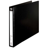 FM A3 2 Ring Black Oblong Binder - Spine 26mm