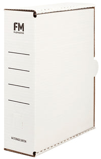 FM A4 Printed White File Box - 25 Pack