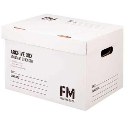 FM Standard Strength White Archive Box - 10 Pack