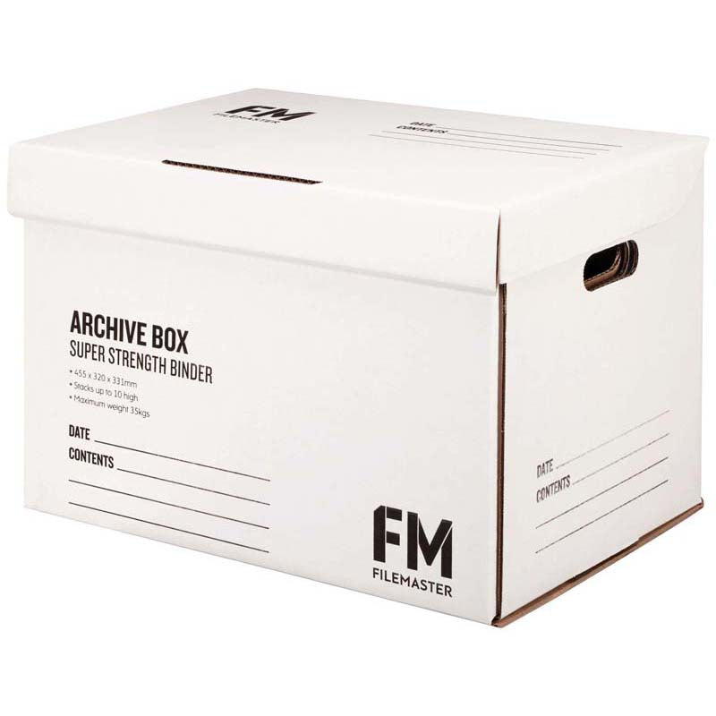 FM Super Strength White Archive Box - 3 Pack