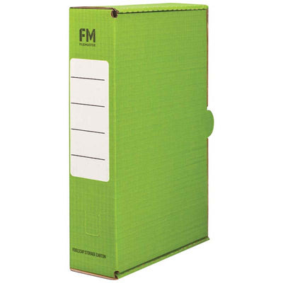 FM Foolscap Printed Coloured Filing Box - 5 Pack - 5 Colours