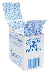Filecorp Corner Pin Adhesive Patch for Securing Metal Pins