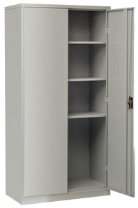 Firstline Lockable Steel Cupboard - 3 Colours - Two Sizes