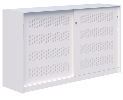 Fortis Lockable Sliding Door Steel Cabinet - 2 Colours - 2 Heights