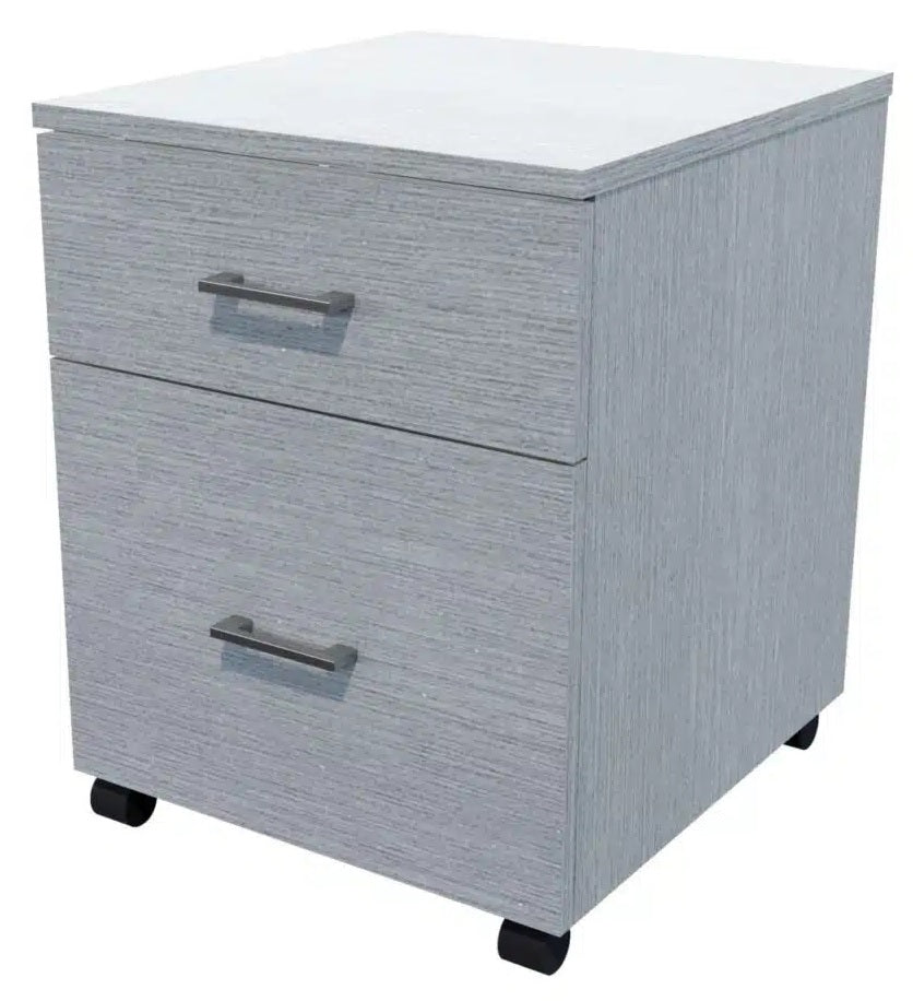 Mirage 2 Drawer Lockable Desk Mobile