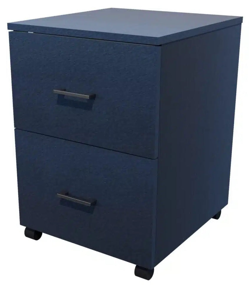 Zealand 2 Filing Drawer Desk Mobile - Non-locking and Locking