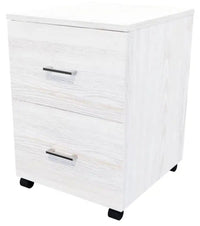 Zealand 2 Filing Drawer Desk Mobile - Non-locking and Locking