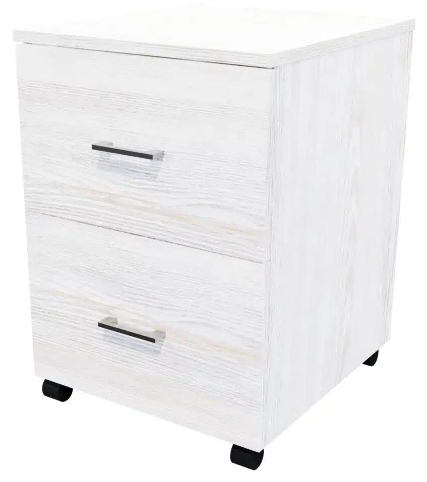 Zealand 2 Filing Drawer Desk Mobile - Non-locking and Locking