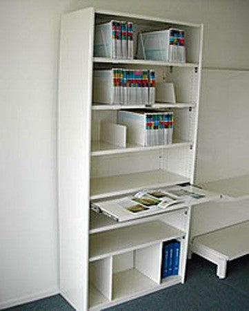 Roll-out Work Shelf for Panel Shelving System