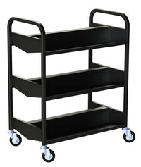 Library Book Trolley - Three Shelf Types
