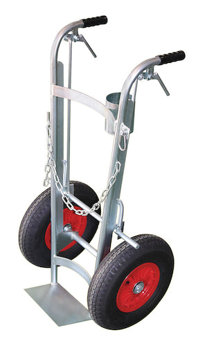 Hand Trolley for Gas Cylinder with Brakes