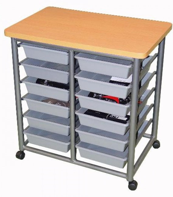 Hi-Lite 12 Tote Plastic Bin Trolley