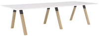 Ligna Boardroom Table - 3000mm x 1200mm - 2 Bases and 2 Top Colours