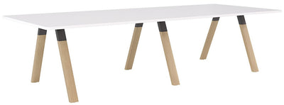 Ligna Boardroom Table - 3000mm x 1200mm - 2 Bases and 2 Top Colours