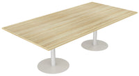 Polo Boardroom Table with Rectangle Top - 2 Frame and 2 Top Colour Options