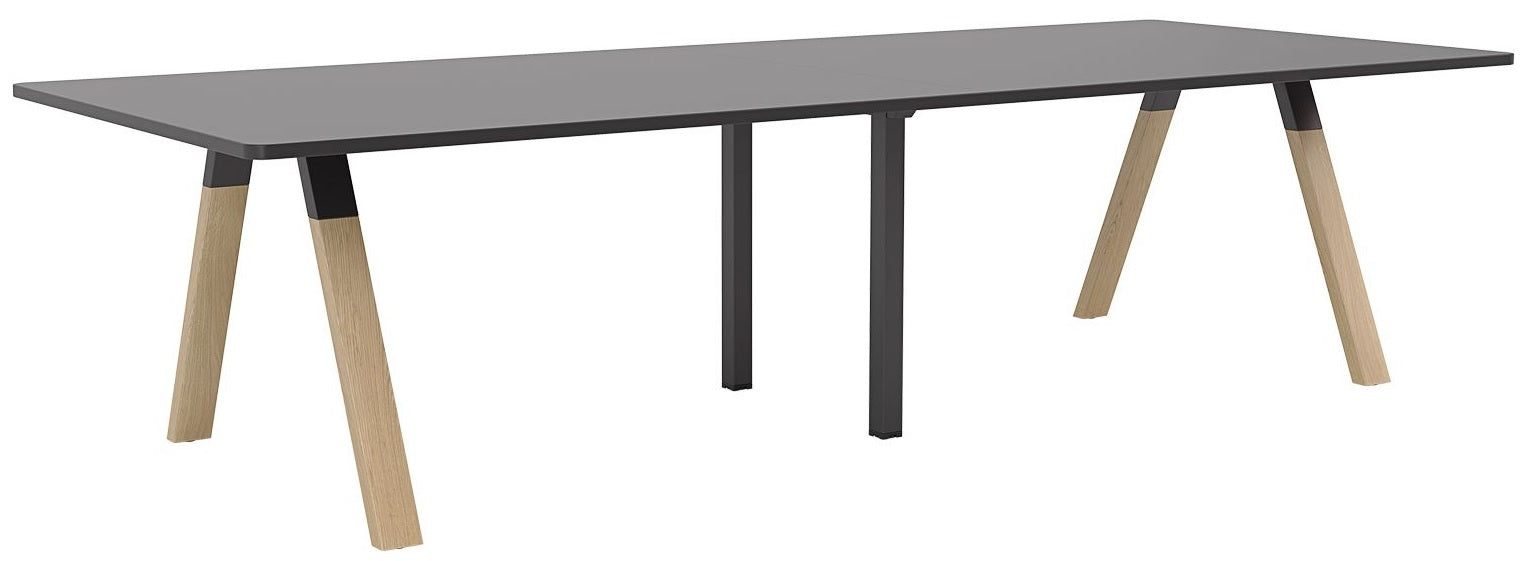 Ligna Boardroom Table - 3000mm x 1200mm - 2 Bases and 2 Top Colours