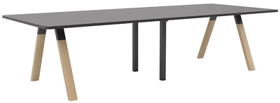 Ligna Boardroom Table - 3000mm x 1200mm - 2 Bases and 2 Top Colours