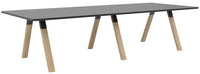 Ligna Boardroom Table - 3000mm x 1200mm - 2 Bases and 2 Top Colours