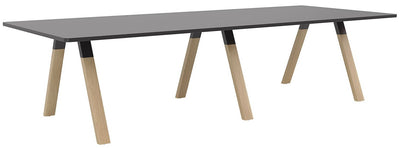 Ligna Boardroom Table - 3000mm x 1200mm - 2 Bases and 2 Top Colours