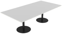 Polo Boardroom Table with Rectangle Top - 2 Frame and 2 Top Colour Options