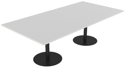 Polo Boardroom Table with Rectangle Top - 2 Frame and 2 Top Colour Options
