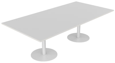 Polo Boardroom Table with Rectangle Top - 2 Frame and 2 Top Colour Options