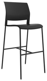 Game Barstool with Black Frame
