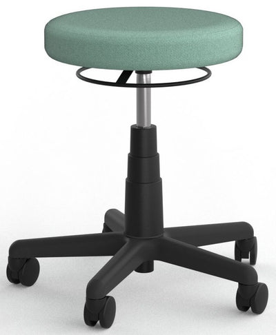 Knight Stool in Fabric Upgrade - with Architectural Drafting Stool Option