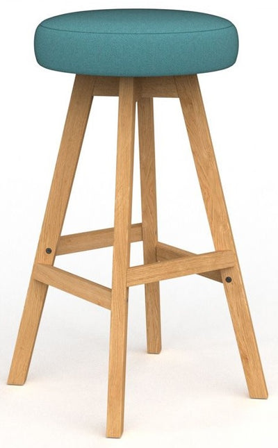 Luna Button Barstool in Fabric Upgrade