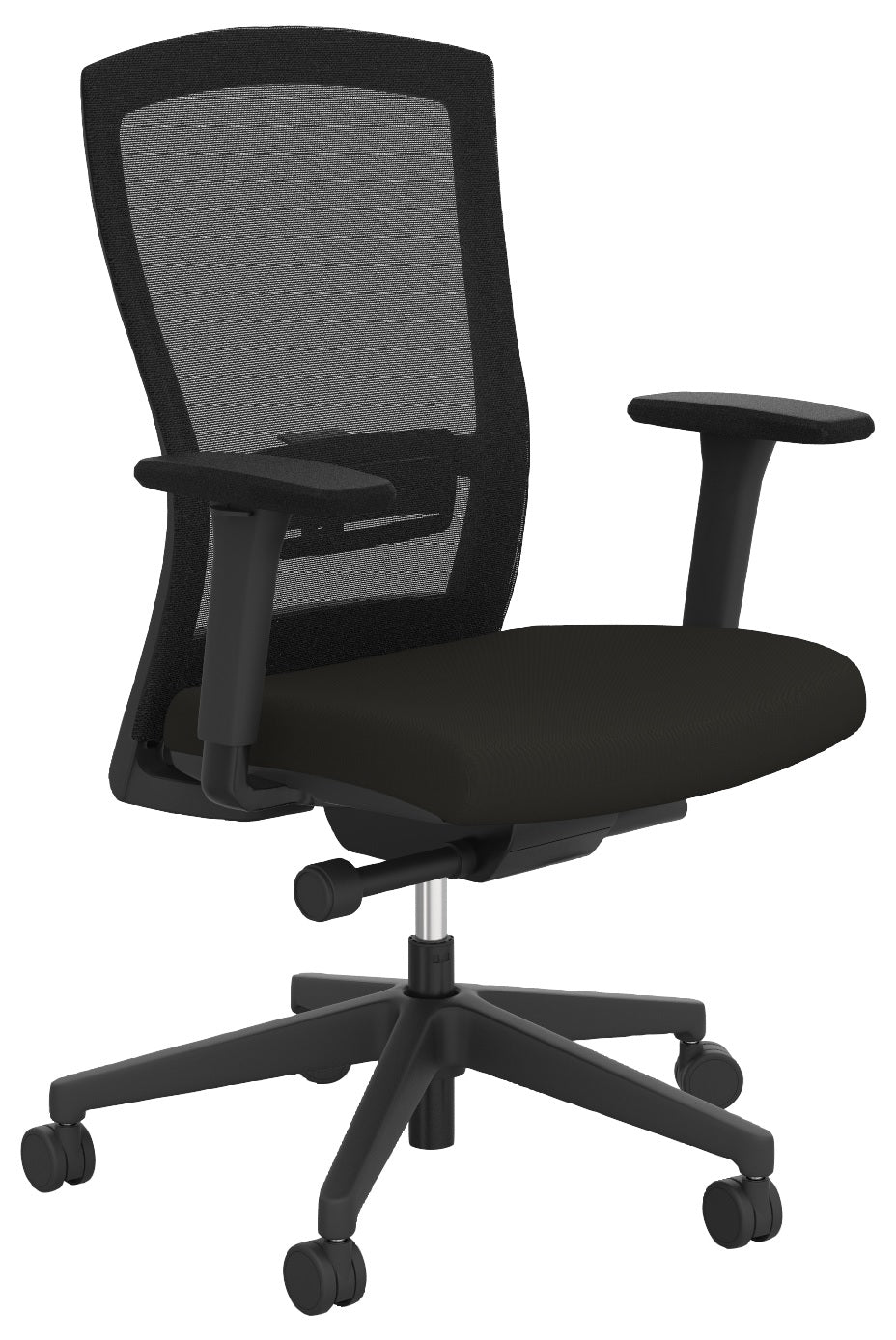 Solace Midback Mesh Back Chair with Armrests - 2 Base Options