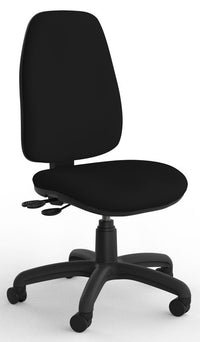 Strauss 3 Lever Ergonomic Office Chair in Breathe Black Fabric