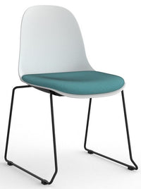 Willow Visitor Chair with Padded Seat - 3 Shell Colours