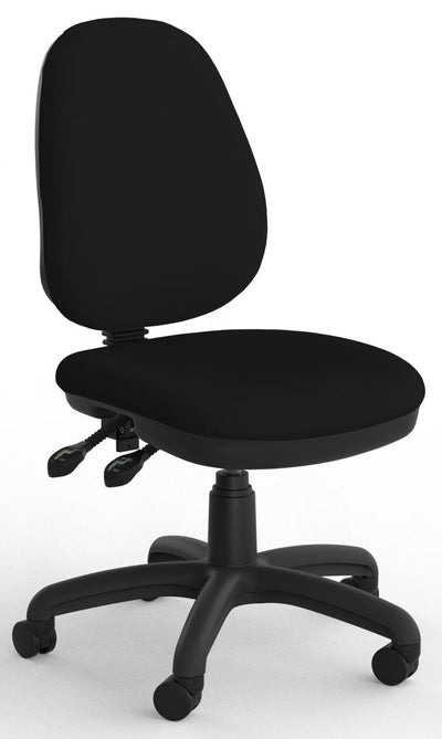 Evo 2 Lever Ergonomic Office Chair in Breathe Black Fabric - Midback & Highback