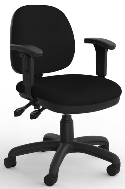 Evo 2 Lever Ergonomic Office Chair in Breathe Black Fabric - Midback & Highback