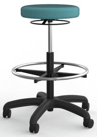 Knight Stool in Fabric Upgrade - with Architectural Drafting Stool Option