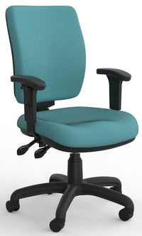 Nova 3 Lever Highback Chair with Mega Luxe Seat in Fabric Upgrade