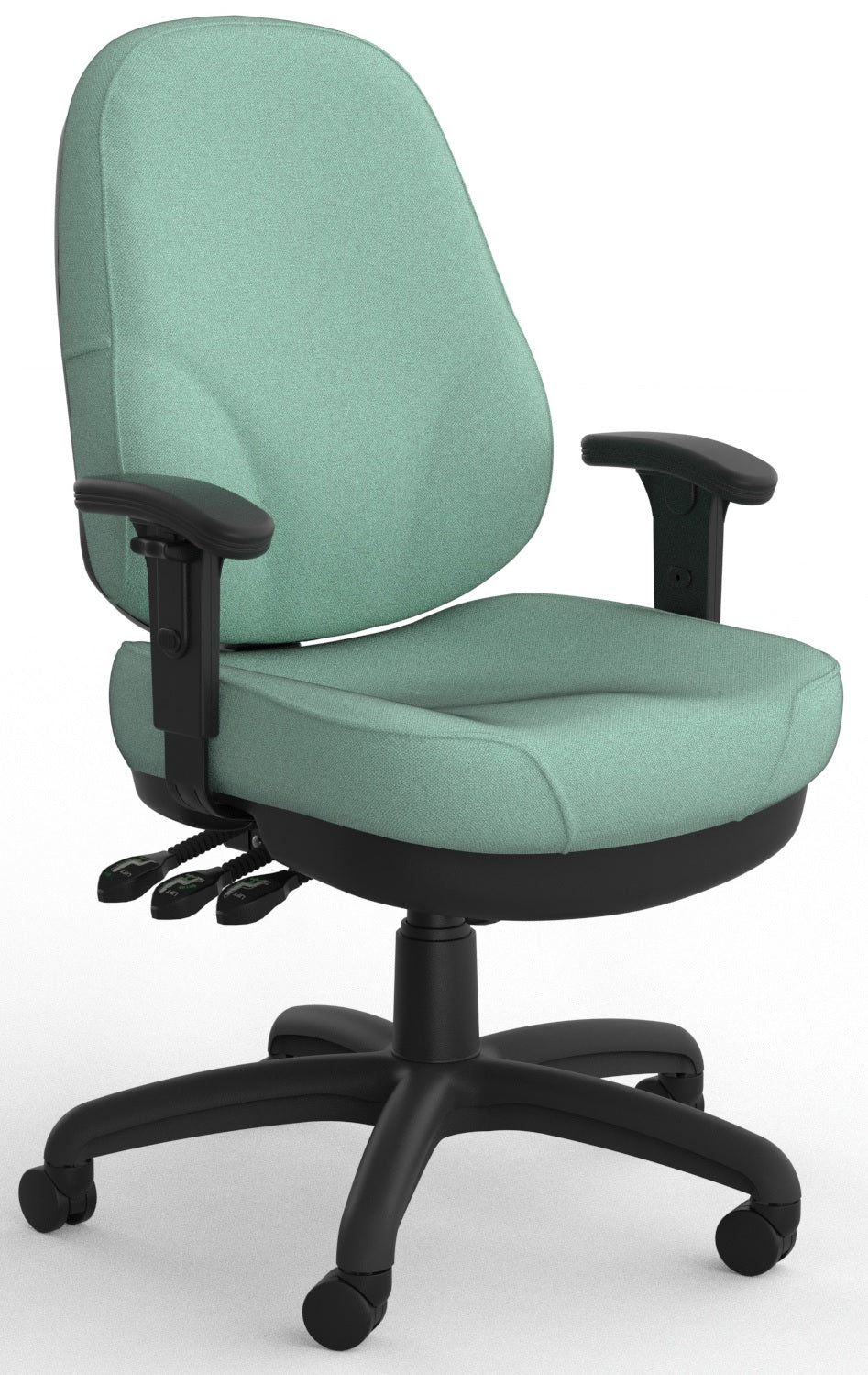 Plymouth 3 Lever Ergonomic Office Chair in Fabric Upgrade