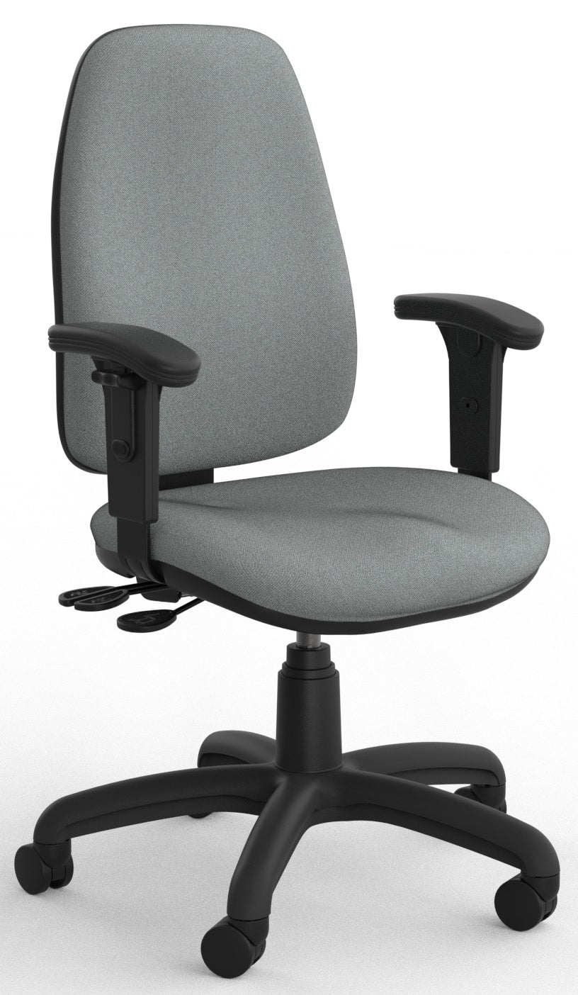 Strauss 3 Lever Ergonomic Office Chair in Fabric Upgrade
