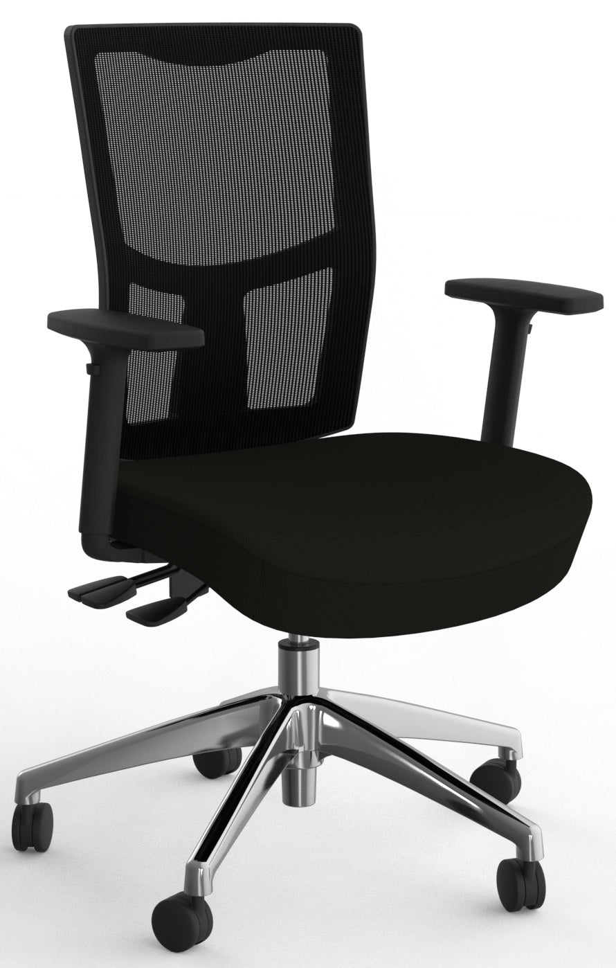 Urban Mesh 3 Lever Mesh Back Chair with Armrests - 2 Base Options
