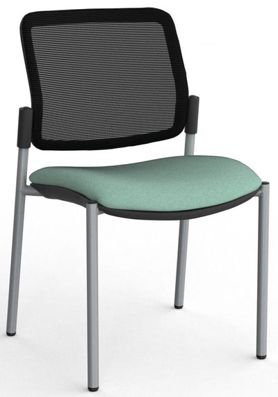 Vision Mesh Back Visitor Chair in Fabric Upgrade - 3 Frame Colours