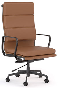 Vogue Executive Chair in Tan Leather - Midback & Highback