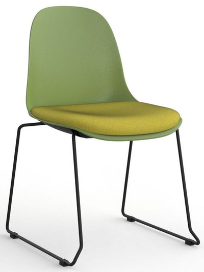 Willow Visitor Chair with Padded Seat - 3 Shell Colours