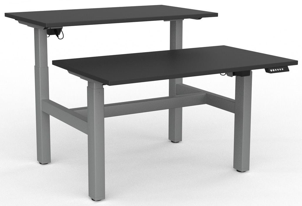 Agile Sit/Stand Electric 2 Column Double-sided Height Adjustable Desk - 3 Sizes